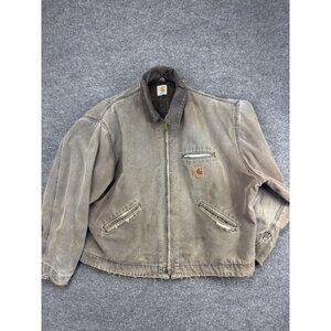 Vintage Carhartt J97 Blanket-Lined Detroit Mens XL Green Canvas Work Heavy